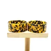 Fashion Tortoiseshell Cuff Bangles With Gold Flowers Island Names Bracelets For Girls Women Nice Wear