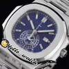 3KF 40mm 5976/1G CH28-520C Montre Homme Chronographe Automatique 5976 Cadran Texture Bleu Bracelet Acier Inoxydable 316L Chronomètre Montres Sport HWPP Hello_Watch