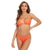 Sexy Maillots De Bain Orange Push Up Bikini Plage Femme Maillot De Bain D'été Biquini Natation Maillot De Bain Femmes Bikinis Set Fille Baigneuse 210520