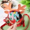 Fidget Brinquedo Bonito Elk Bag Moda Moeda Carteira Bolsa Bolha Press Silicone Armazenamento Sacos Crianças Natal Brinquedos Presente