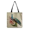 저녁 가방 대용량 밝은 색상 패턴 핸드백 귀여운 앵무새 인쇄 여자에 대 한 토트 백 개인화 된 여성 쇼핑 2021