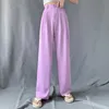 REALEFT Summer 2021 New Women's Wide Leg Pants High Waist Elegant Long Suits Pants Female Work Casual Loose Office Trousers Q0801