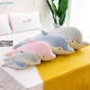 35cm poupées en peluche en forme de dauphin jouets mignon oreiller coussin Kawaii peluche poupée jouet pour enfants anniversaire cadeau de noël 116 H1