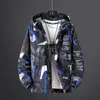 Vestes pour hommes Printemps Automne Hommes Veste Hip Hop Rétro Couleur À Capuche Patchwork Mâle Casual Coupe-Vent Streetwear Piste