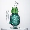 Hookah Holographic Rainbow Pineapple Pipe Thick Glasses Water Bong Heady Oil Rigs Glass Bongs Smoke WaterPipes Recycler Dab Rig Bubbler 14mm Banger DHL