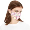 Nya tvättbara män Kvinnor Mask Reusable Zipper Mask Lätt att dricka Andningsbara Tryckmask Face Cover Daj92