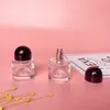 Bouteilles de parfum de parfum de forme ronde claire vide à fond épais 30 ml emballage de bouteille de pulvérisation en verre de parfum