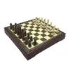 Högkvalitativ Wood Chess Board Game Set Solid Wood Chess Pites International Chess Coffee Table Trä schackbräda 28 * 28cm