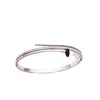 Luxury Designer Multilayer Clasp Nail Bracelets Bangle Full Diamond Women's Stainless Steel bracelet high quality jewelry supply