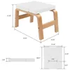 Yoga Headstand Bench Yoga Wood Chair Inversion Tool för Gym Family Fitness, lindra, njut av din yogapool (med PU Pad)