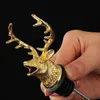 New style Big Deer Head Stoppers Bar tools Server Red wine Bottle Cork Stopper Wine Pourer Aerator