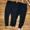 Cu4496 calças de lã tecnológica novas calças masculinas de malha lateral laminada cônica casual treinamento bottoms espaço corrida joggers243u