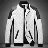 Мужские кожаные куртки повседневные высококачественные классические мотоциклетные велосипед куртка мужчины плюс толстые пальто весна / осень чашек HAMBRE 211008