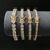 Bracelety tenisowe Diamentowe bransoletki projektant mody cyrkon łańcuch tenisowy łańcuch Bangles walentynki dziewczyna chirstmas biżuteria WO247C