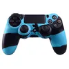 For PS4 Gamepad Silicone Cover Rubber camouflage Case Protective Cover for Playstation 4 Controller Controle Joystic