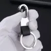 Keychains 1pc Men's Simple Leather Car Business Chain Repair Auto Ring Holder Accessories Clip Shop O6r9 Miri22