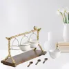 Gerechten Borden Goud Eiken Tak Snack Bowl Stand Kerst Snoep Decoratie Display Home Party Specialiteit Rack2627