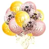 Party Decoration 15pcs Birthday Balloons 12inch Latex Confetti Balloon 16th 21st 30th 60th 80th Anniversary Decorations