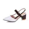 2020 femmes sandales femmes été nouveau pointu gros talons hauts sandales grande taille femmes mode femme chaussures pour femmes sandales