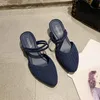 Summer Casual Shoes Women Pointed Toe Woman Slip On Ladies Wedge Slippers Beach Sandals Pleated Female Two Wear 2022