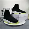 Man Woman Casual Shoes Sock 1 2.0 Walking Shoe speed trainer Original Paris Lady Black White Red Lace Socks Sports Sneakers Top Quality Boots Clear Sole Size 35-45
