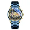 Relogio Masculino Gold Men Klockor Lyx Top Mäns Mode Casual Dress Watch Militär Quartz Armbandsur Saat