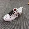 2022 Buty Platformowe Casual Shoes Snakeskin White Leather Suede Mężczyźni Kobiety Trenerzy Sportowe Buty Chaussures Zapatos Scarpe Jogging Walking 34-45