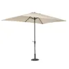 Ombre 2x3/2x2M Jardin Parasol Extérieur Avec Des Côtes Robustes Parapluie De Plage Vêtements De Table Pour Patio Piscine Pas De Base