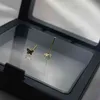 Lyx 925 Silver Needle Earring Kvinna Rolig Butterfly Stud Örhängen Guldfärg Koreanska Mode Smycken 2021 Kroppsdekorationer