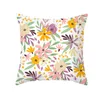 Mother's Day Pillow Case Soft Fabric Flannelette Square 18x18 Inch Floral Printed Cushion Cover for Home Sofa Bedroom Car GGA4360