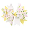 12cm Boutique multilayer hair bows swallow tail grosgrain polka dots bow hairclip holidays Girl Accessories