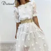 DICLOUD Boho White Long Dres Summer Elegant Wedding Party Beach Midi Clothes Ladies Fairy Maternity Dress 210719
