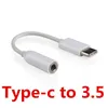 Type-C to 3.5mm Earphones Cables AUX Adapters Jack Headphones Converter Audio Cord Adapter with OPP bag