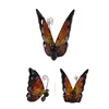 Solar Lamps Deck Accent Butterfly Shape Party Romantic Led Decorative Light Gift Waterproof Outdoor Stained Glass Garden Decor Art