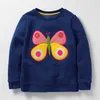 Little maven 2-7Years Autumn Cartoon Butterfly Kid's Girl's Baby's Sweatshirt Children's Clothes For Girl Boy Sweater Fleece 211111