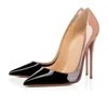 2022 scarpe da donna di lusso con tacchi alti firmati nero bianco morbido rosa giallo verde sfumato in vernice scamosciata scarpe da sposa da donna sexy per feste