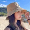 2022 Fashion Big Eaves Love Letter Print Emmer Hat Zomer Zon Caps Voor Vrouwen Fisherman Hat Sunhat G220311