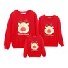 Kerstmiskleding Familie matching 100% katoen T-shirt Moeder Vader Baby Outfits CE120 211229