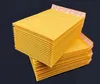 Al por mayor-Peerless 10 Unids / set 90X130mm Papel kraft amarillo Sobres de burbujas Paquete de regalos Anuncios publicitarios