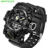 G Estilo Sanda Sports Watches Homens Top Marca Luxo Militar Choque Resista LED relógios digitais relógio masculino Relogio Masculino 742 210910