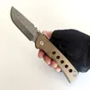 Limited Edition Chaves Redencion 228 Zakmes Real Damascus Blade Titanium Handvat Uitstekende Waarde Outdoor Apparatuur Tactische Messen Camping Jacht Gereedschap