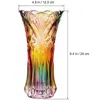 Vase à fleurs en verre cristal arc-en-ciel, récipient décoratif pour plantes, Pot de noël, automne, décor de Table pour dîner de noël, Vases306Q