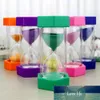 1 PZ Mini Clessidra SandGlass 5 / 10min / 15min / 20min / 30min Sand Orologio Clock Timer Desktop per bambini Decorazioni per bambini Giocattolo per bambini