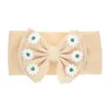 Baby Girls Headbands Double Layer Bows Kids Elastic Bowknot Hairbands Headwear Headdress Children Toddler Flower Turban Knot Head Wraps KHA424