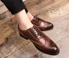 Hommes formel en cuir véritable Oxford S pour hommes chaussures habillées italiennes lacets de mariage chaussure d'affaires