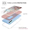 Coque de téléphone Defender robuste à trois couches pour Samsung Galaxy S23 S20 S21 FE S22 Ultra robuste, protection antichoc, étuis de luxe en marbre durs pour Note 20 Ultra 9 10