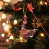 Decorazioni natalizie Ornamenti pendenti Albero Giorno del Ringraziamento Prodotto ornamentale per la famiglia Sciarpa Decorazione pollo Noel