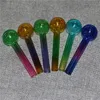 Pyrex Glass Oil Burner Pipe Gekleurde kwaliteit glazen pijpen transparant Great Tube tubes Nail tips