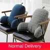 Midje kudde modern minimalistisk geometrisk tjock ergonomisk kontorsstol soffa fyra säsonger universal bomull och linnekudde/dekorativ