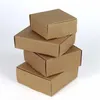 10pcslot 16SIZES VINTAGE KRAFT PAPPER Box Kartong Handgjorda tvål Boxwhite Craft Paper Present Box Black Packaging Jewel Box Y0712256310